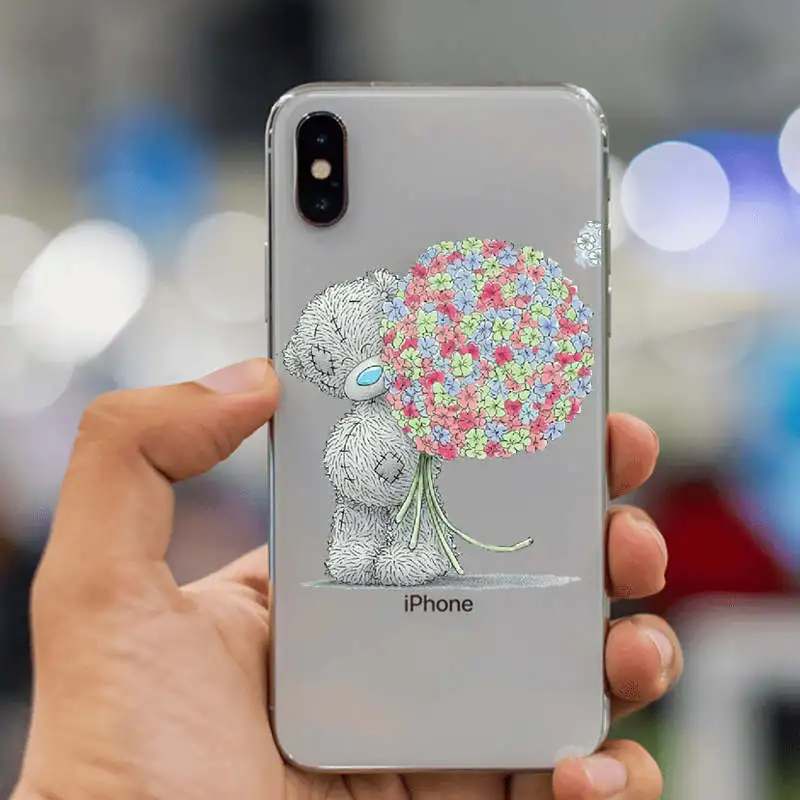 TPU Силиконовый чехол для телефона для iphone XS Max чехол Tatty Teddy Me To You Bear чехол для телефона чехлы для iphone 4 5S SE 6S 7 8plus XR чехол - Цвет: TPU