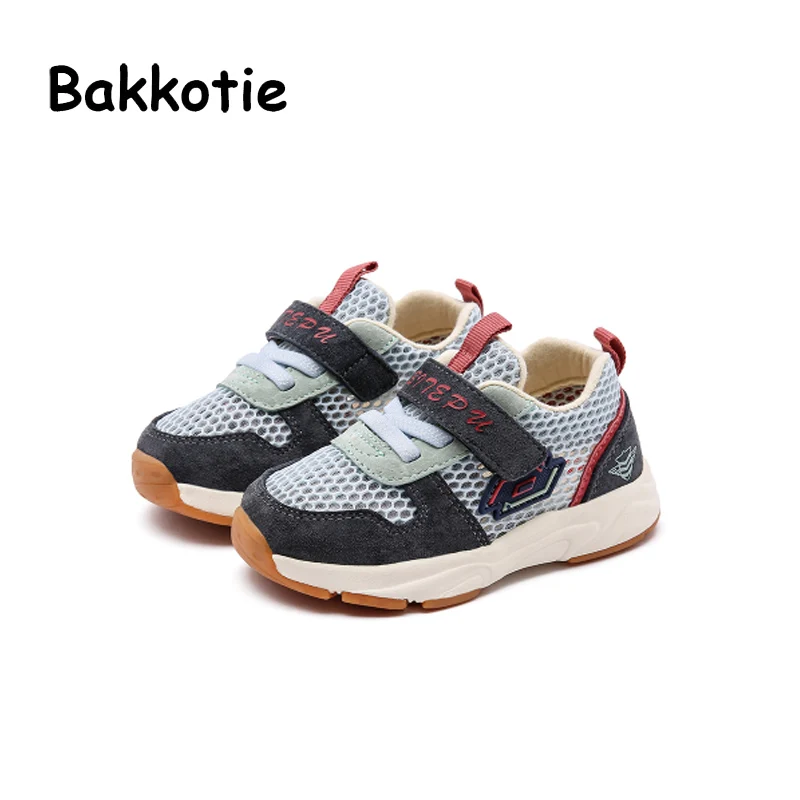 Bakkotie/весенние детские кроссовки из дышащей сетчатой ткани для мальчиков