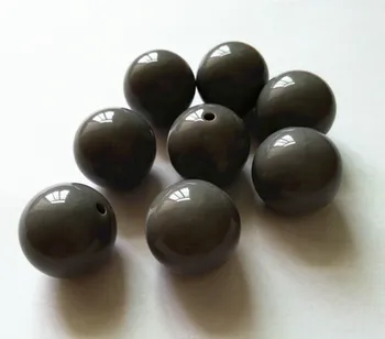 

20MM dark grey 105pcs/lot Chunky Gumball Bubblegum Acrylic Solid Beads ,Colorful Chunky Beads for Necklace Jewelry(B28)