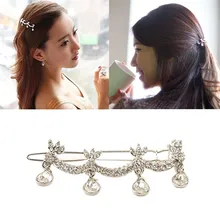 Женская сердечная шпилька для влюбленных, летняя Очаровательная заколка с кристаллами Джокера, свадебные аксессуары для волос#0326 BB