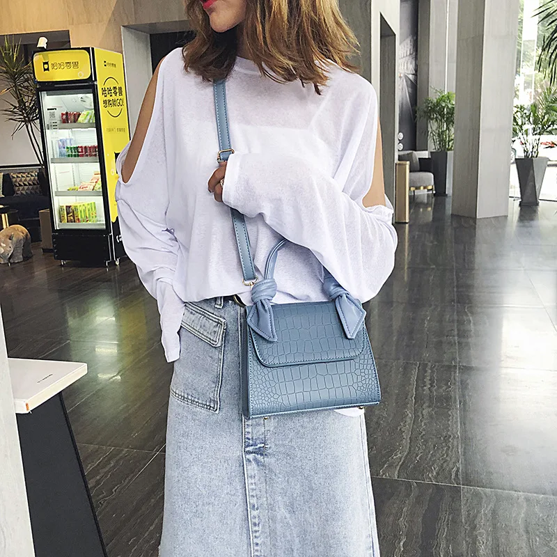 Новая модная сумка с каменным узором Маленькая женская квадратная тоут