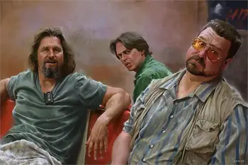 

Living room home wall decoration fabric poster The Big Lebowski