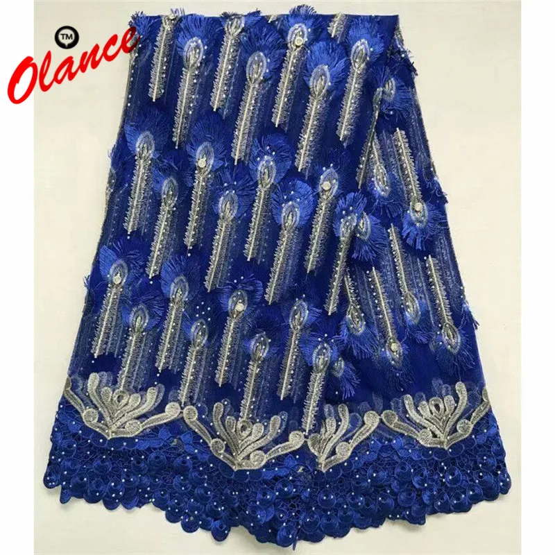 Wedding Dress material Appliqued Kniphofia Tassels Design With Big