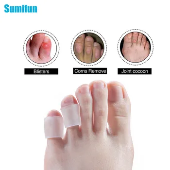 

Sumifun 10Pcs/5Pairs Toe Separator Corn Protector Hammer Gel Sleeves Corn Eye Corrector Open Toe Tail Foot Care Tool D1328