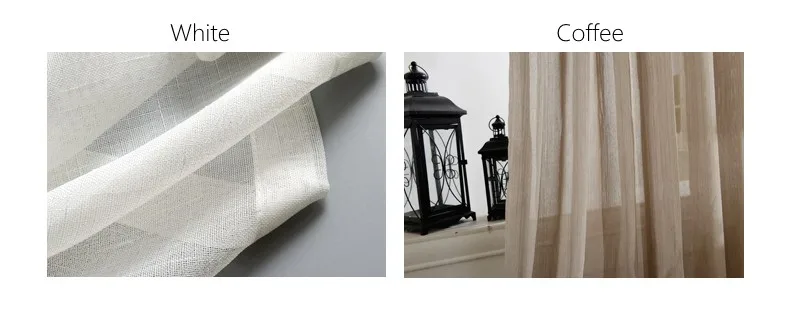 2015 Hot Sale Japan Striped Linen Tulle Curtains for Living Room Window Curtains for Bedroom Kitchen Sheer Voile Drapes Panels (2)