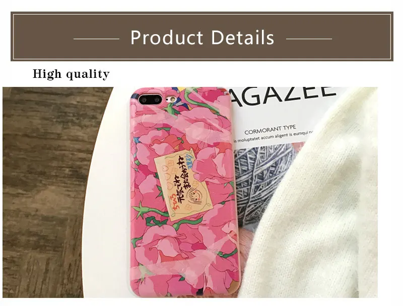 Flower Soft Silicone Phone Case For iPhone 7 7Plus 6 6Plus Cover Fundas Shell Phone Case For iPhone 6s 6 S Plus X XS XR Max Case (12)