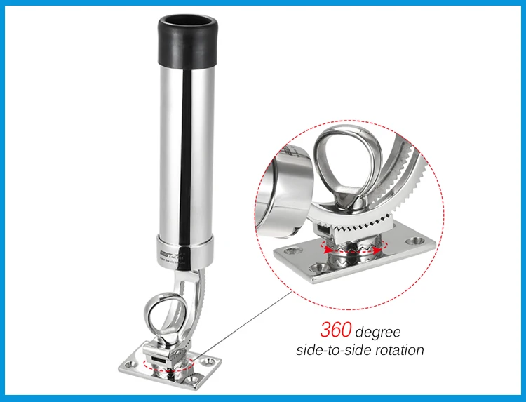Регулируемая съемная палубная крепление SS 316 подставка для удочки держатель полюса кронштейн поддержка для лодки и рыбалка на яхте