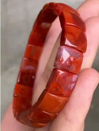 

Natural South Red AgateWomen Beads Bracelet 11.5*5.5mm AAA