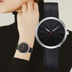 Модные Роскошные Брендовые женские часы с кожаным ремешком женские кварцевые наручные часы с простым циферблатом часы подарок Bayan Kol Saati