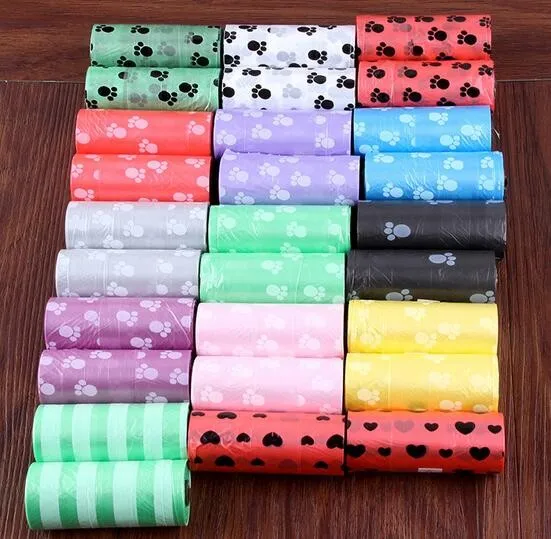 7500 Pieces = 500 Rolls Pet Supplies Dog Poop Bag Bags Cat Waste Pick Up Clean For Dog's lin4070 | Дом и сад