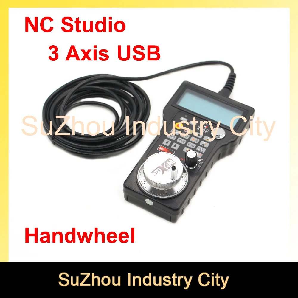 

CNC Handwheel NC Studio USB Remote Handle 3Axis CNC Hand pulse generator MPG 5m wire CNC Router Engraving Machine weihong system