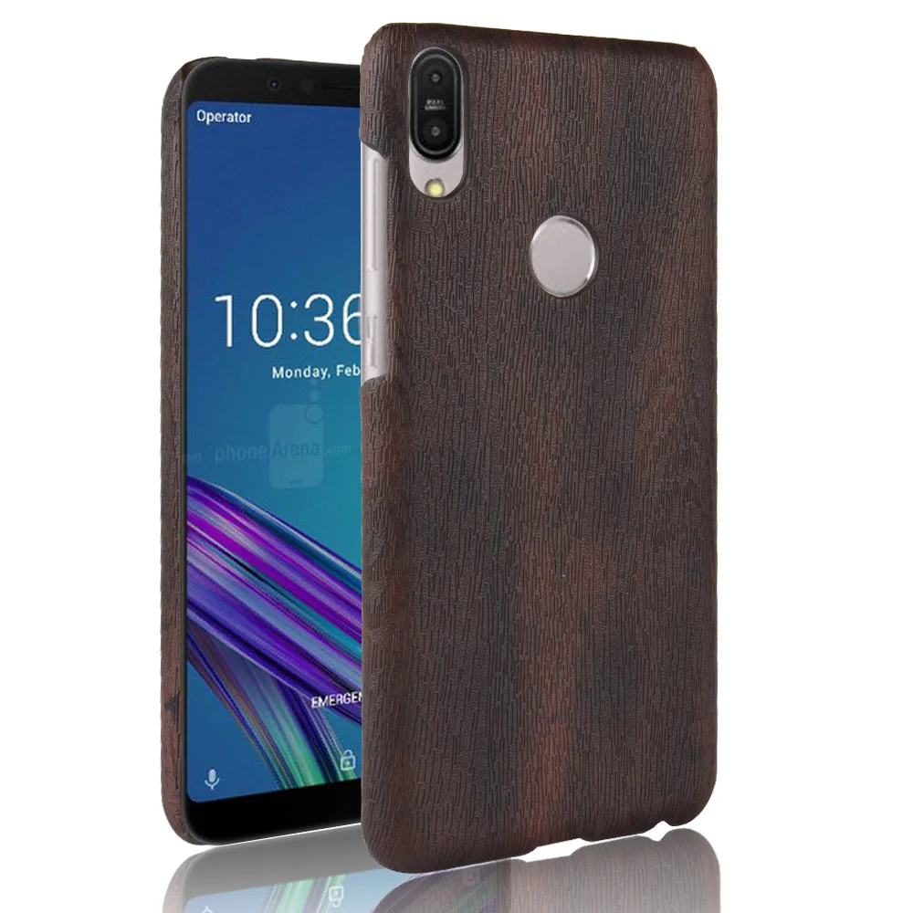 

subin New For Asus ZenFone Max Pro (M1) ZB602KL Case PU Wood Leather grain mobile holster For Asus ZB601KL shell phone bag cover