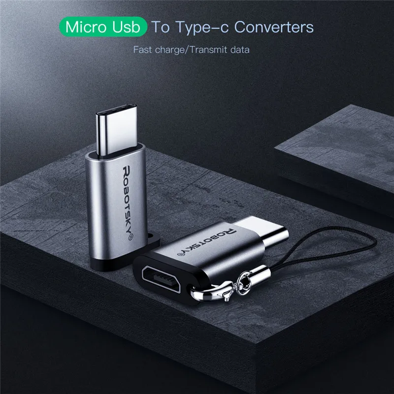 Usb type-C адаптер type-C штекер Micro USB Женский конвертер USB C OTG кабель для samsung Xiaomi huawei Macbook