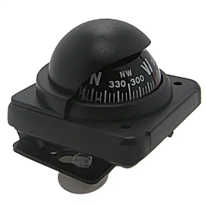 Black Auto Car Electronic Compass Navigation Dashboard Mount Marine Boat Ship