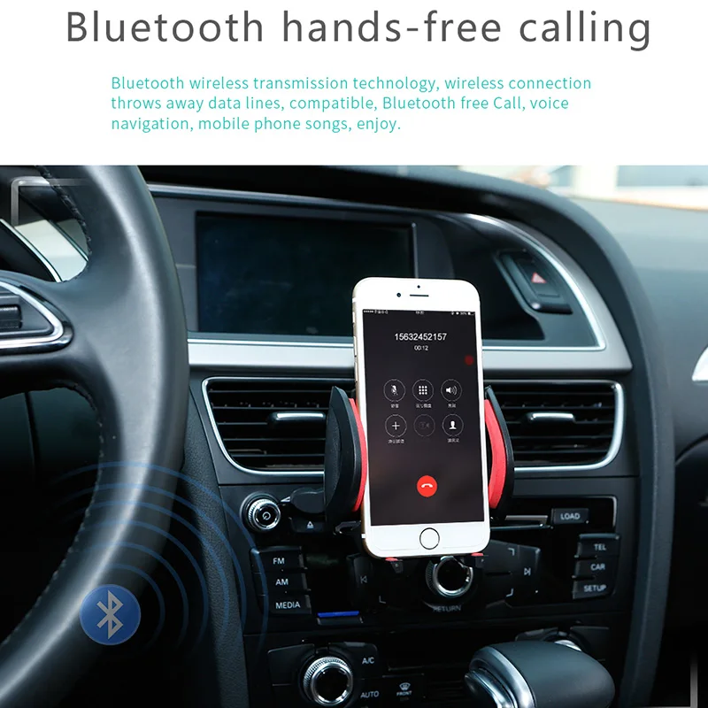Автомобильный стерео MP3 музыкальный плеер FM Bluetooth автомобильное радио TF AUX Dual USB