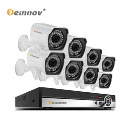 Einnov 1080 P POE NVR видеонаблюдения Системы 2MP открытый Водонепроницаемый IP Камера ИК ночного P2P комплект видеонаблюдения 4Ch 8Ch 2CH 6Ch