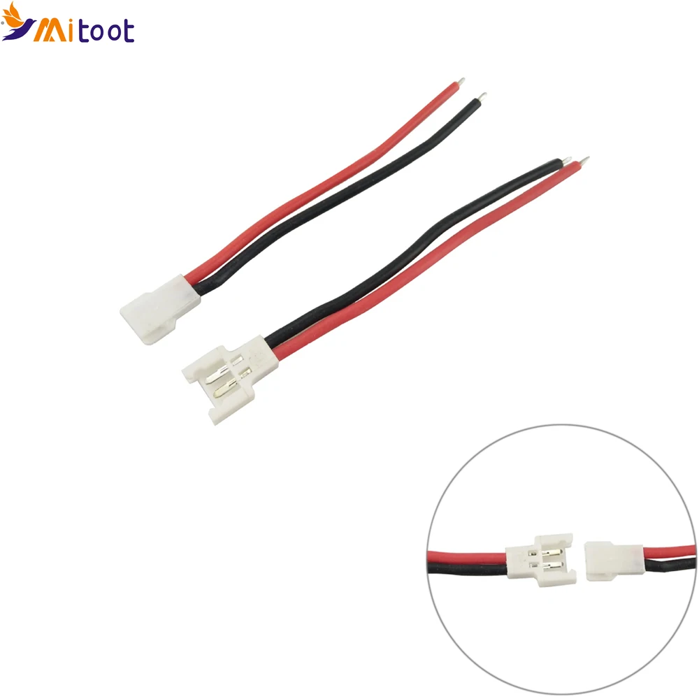 10 шт./лот кабель для аккумулятора с разъемом папа SYMA X5C X5SW Hubsan X4 H107 C/D H37 H8 Rc Helicopter (5