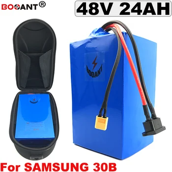 

For Original Samsung 18650 13S 48V 24AH Electric bike Lithium Battery pack 48V +a Bag For Bafang BBSHD 1200W Motor Free Shipping