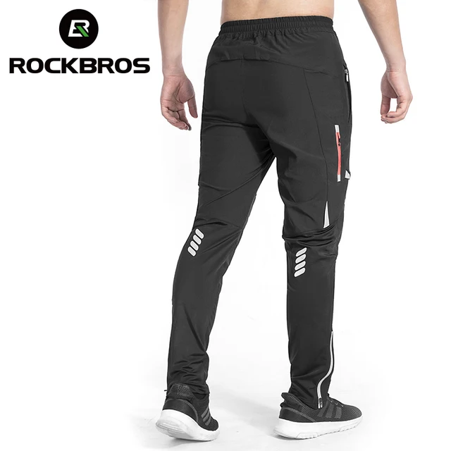 US $18.45 ROCKBROS Reflective Cycling Pants Sports Breathable Bicycle Running Pants Hiking Camping Fishing Bi