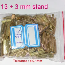 100 шт. 13+ 3 мм латунь стенд/скобка/бочка для камеры безопасности печатной Установка модуля сборки