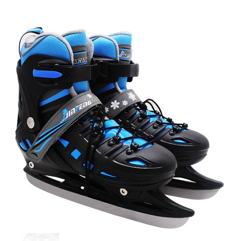 Новая зимняя 1 пара для взрослых детей, гоночная скорость, ледяные лезвия, обувь для скейтборда, регулируемые термальные регулируемые фигурные ролики