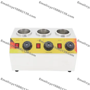 

Free Shipping Stainless Steel 110v 220v Electric Restaurant Catering Triple Unit Squeeze Food Topping Warmer Dispenser