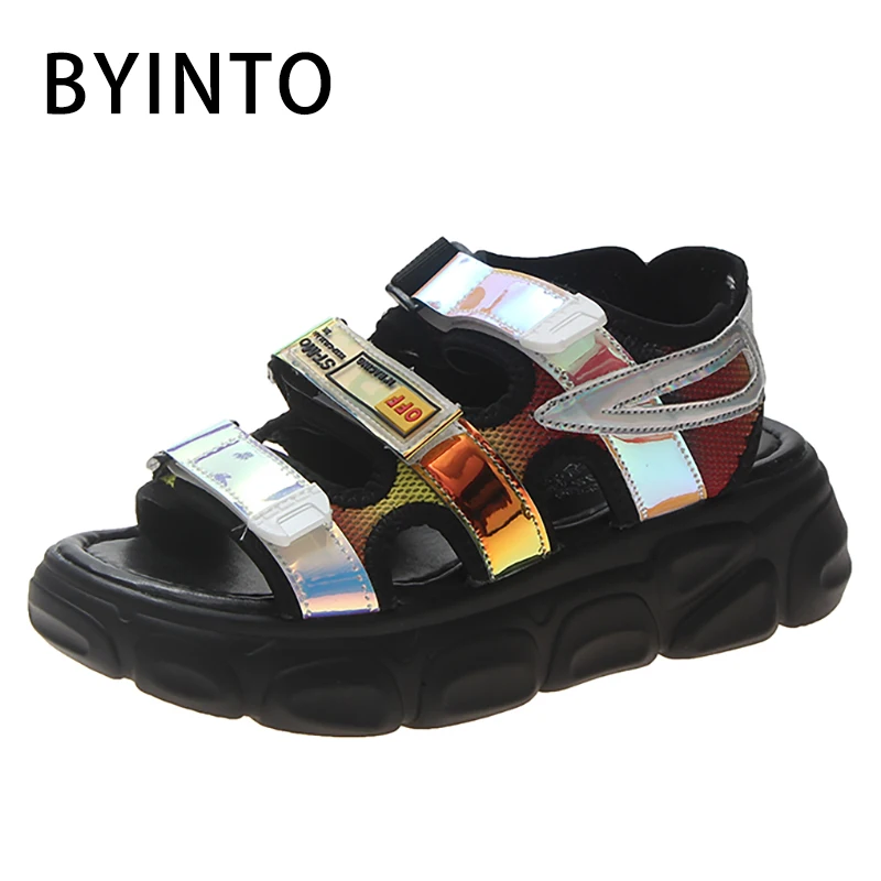 

Summer Platform Women Hiking Beach Sandals Chunky Black White Sneakers Croc Clogs Sport Shoes Garden Slippers Sandalias Mujer
