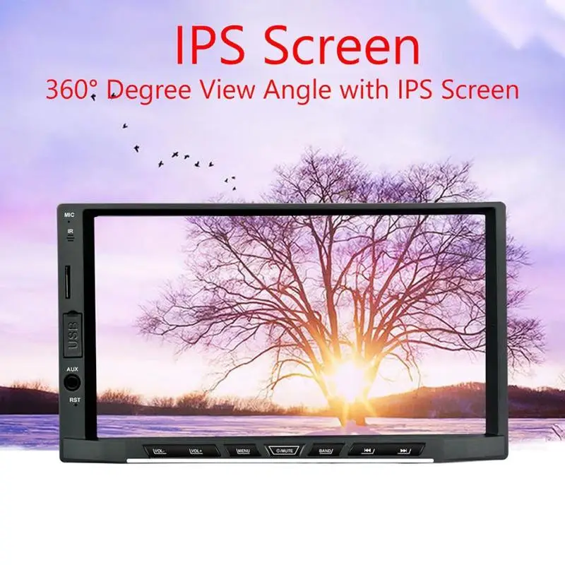 Sale 7 Inch 2Din Touch Octa-Core Android 8.1 Car Stereo MP5 Player GPS Navi RDS AM FM Radio BT WiFi USB Auto Multimedia Audio Player 9