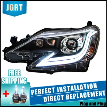 

2PCS LED Headlights For Toyota Reiz 14-17 Car Led Lights Double Xenon Lens Car Accessories Daytime Running Lights Fog Light
