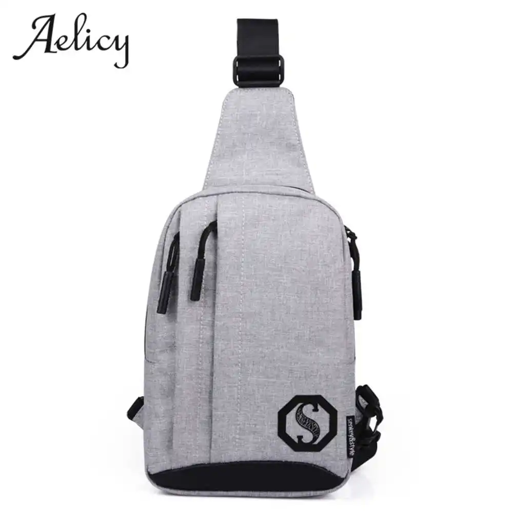 

Aelicy Fashion Oxford Noctilucent Men Chest Pack Single Shoulder Strap Back Bag Crossbody Bags for Women Sling Shoulder Bag
