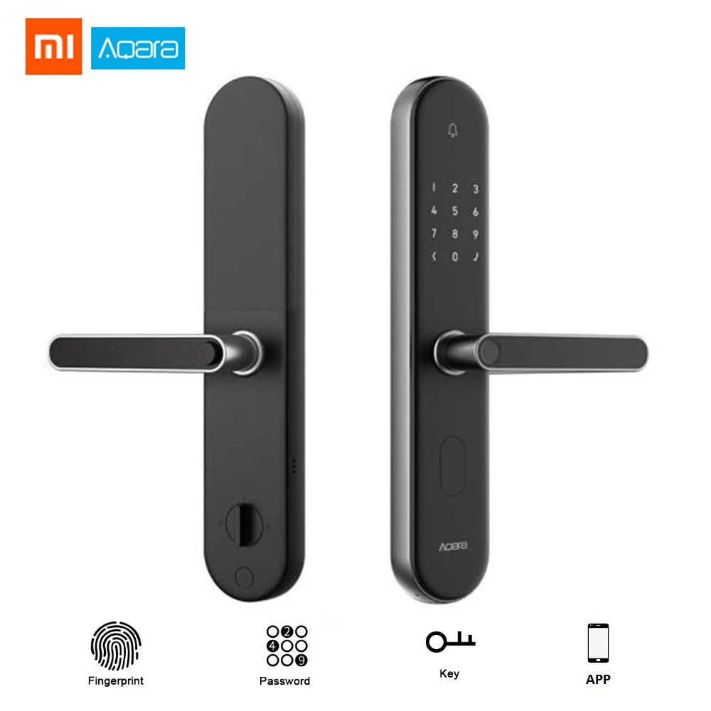 Original Xiaomi Mijia Aqara S2 Fingerprint Smart Door Lock Touch Screen Keyless Lock For Smart Home