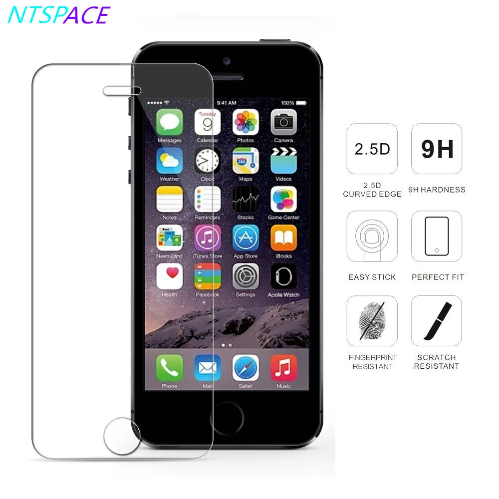 

Tempered Glass for iPhone 6 7 8 X SE 6S 5S 5 4S Screen Protector Protective Glass for iPhone 6 6S 7 8 Plus Protection Glass Film
