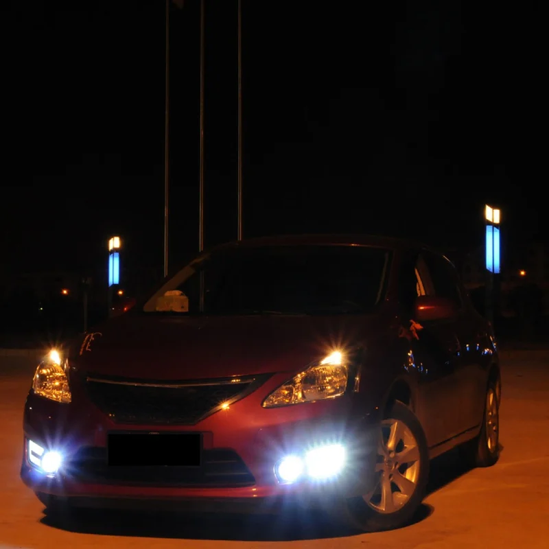 2 шт. P13W H16 H8/H9/H11 H7 H4 Led 9006 9005 туман светильник s лампы 3030SMD 2400LM 6000K белый Автомобильный фар дальнего света авто светодиодный светильник 12V 24V