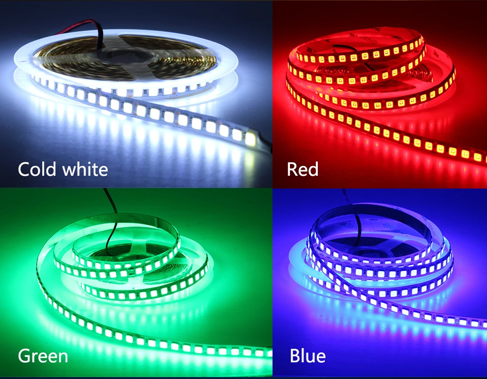 5054 Светодиодные ленты Light 120 светодиодный s/M без Водонепроницаемый DC12V 5 м лента ярче, чем 5050 теплый белый/холодный