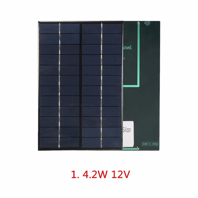 12 V/18 V 4,2 W поликристаллического кремния Панели солнечные Портативный солнечных батарей Зарядное устройство DIY Солнечное зарядное устройство Системы 200*130*3 мм