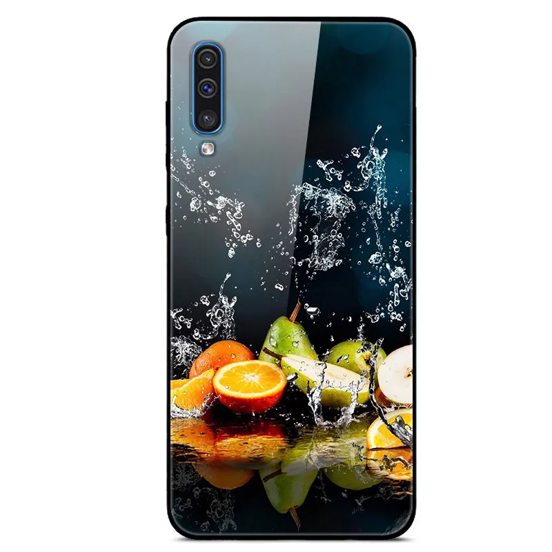 Для samsung Galaxy A50 A40 A30 A20 A10 A40s закаленное Стекло чехол для телефона для samsung M10 M20 M30 A70 A80 A90 A2 Core Стекло чехол - Цвет: 08