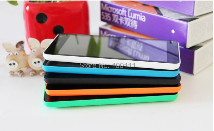 Разблокированный сотовый телефон Nokia Lumia 535 5," сенсорный экран четырехъядерный Dual SIM Wifi 5MP камера