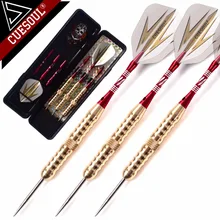 Cuesul 19 г стальной наконечник с тиснением латунь бочки Дротика s набор с тонкий чехол для дротиков