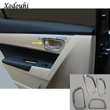 

For Toyota Corolla Altis 2014 2015 2016 car Styling Cover Detector Sticks Trims ABS Chrome Car Door Inner Built Bowl handle 4pcs
