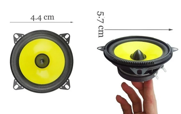 Автомобильный Динамик пара 4 дюймов Автомобильный аудио Динамик полный спектр стерео Системы автомобильная стереосистемаС обтекаемым внешним видом
