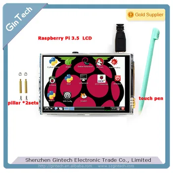 

free shipping 3.5inch Raspberry Pi LCD, 3.5 inch HDMI LCD 3.5" Raspberry Pi B TFT, Raspberry Pi display + touch pen+ pillar