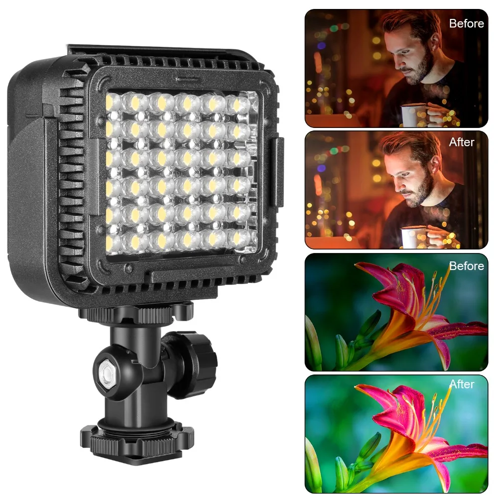 Neewer 5400K 36-светодиодный Диммируемый Светодиодная лампа для ...