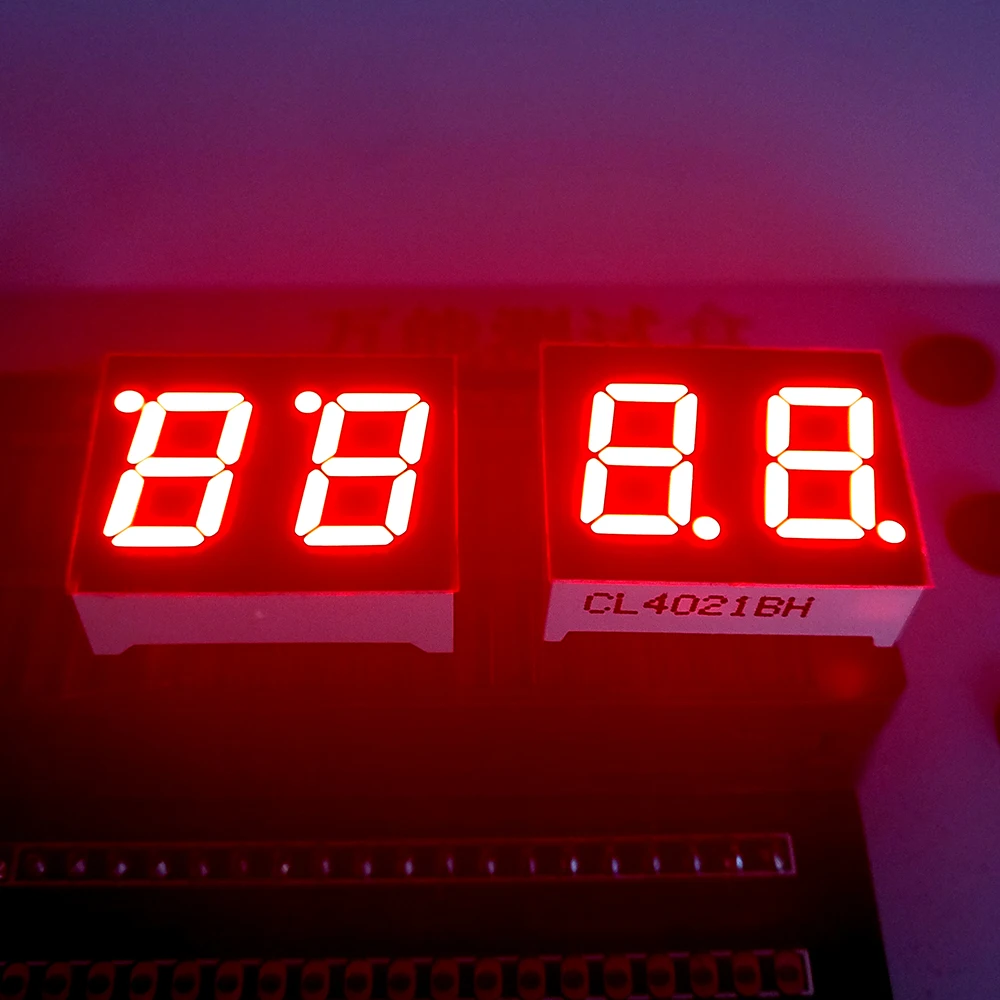 Цифровой трубный светодиодный дисплей 10 шт. 2 бит 0 4 дюйма красный светильник 7