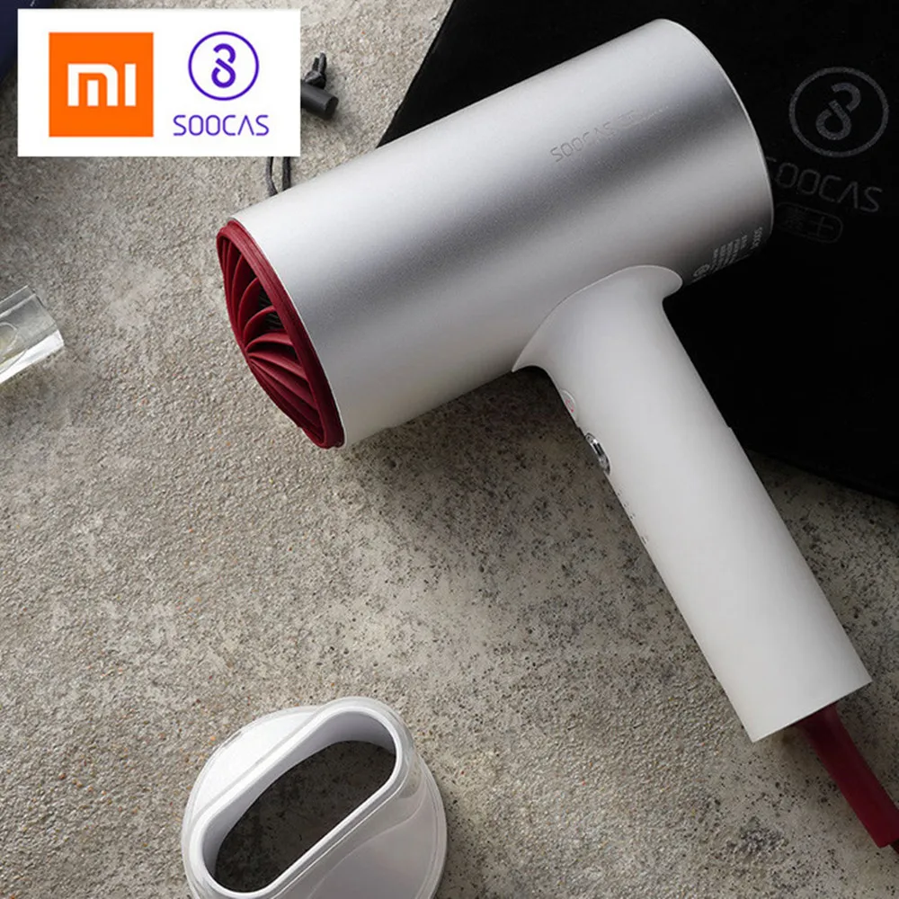 

1800W New Original Soocas Hair Dryer Anion H3 Quick-dry Hair Tools for Women Smart Home Kits Mi Dryer Design XJ