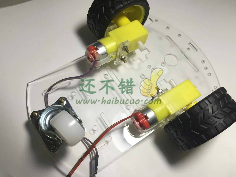 

DIY 55 Smart Vehicle Chassis 3 wheel Robot remote control car chassis Arduino