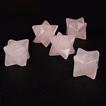 2 шт. натуральный розовый кварц Меркаба Звезда Кристалл Камень Резные Точки сакральной защиты заживление анти излучения