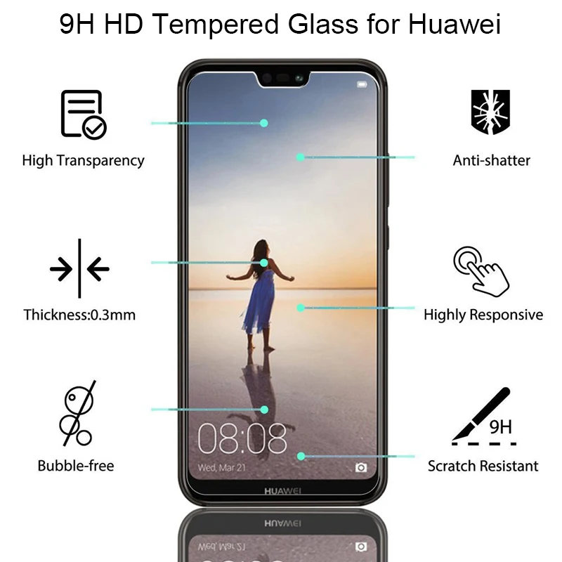 Закаленное стекло nova 4 4e для Huawei 3 пленка экрана Nova 3E 2i 2S 2 Lite защитное на 3i