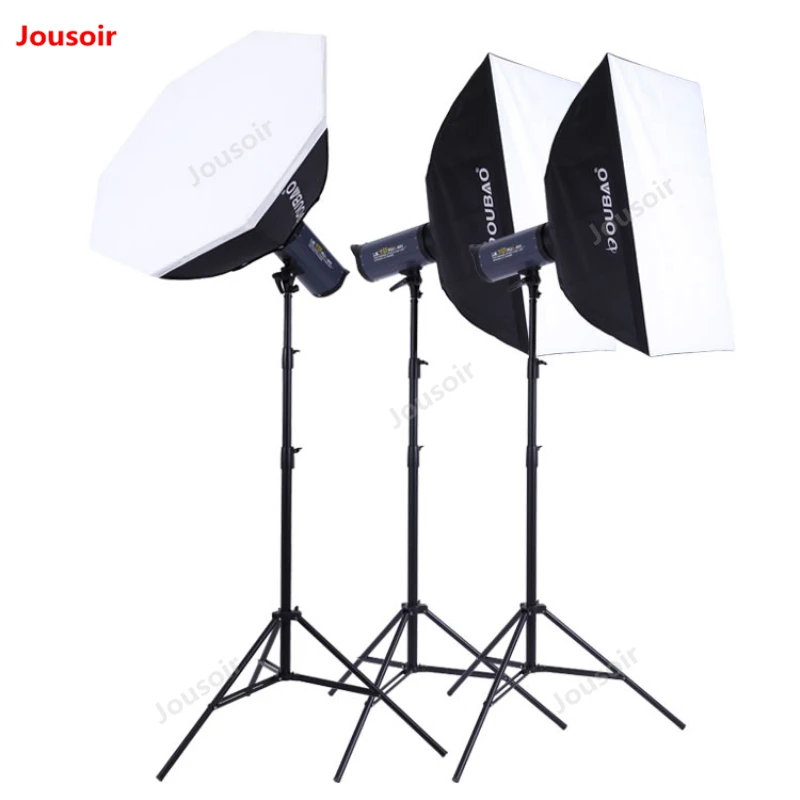 Flash Set three lights kit 600W softbox light stand 3 lamps pack Photography suit OB shooting Studio Equipment CD50 T10 | Электроника