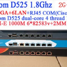 Intel Atom D525 Radius Manager Panabit PFSense OPENWRT Netzone Bytevalue ROS настольный компьютер Cisco ASA брандмауэр цена 2G ram 8G SSD