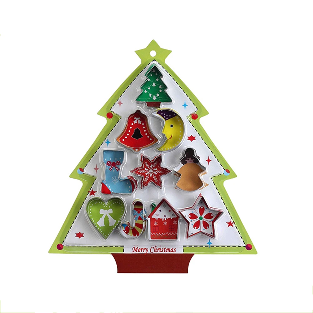 Пряничный домик Рождественская елка Снеговик формочка для печенья резак печенья выпечка кекса Рождественская форма для выпечки